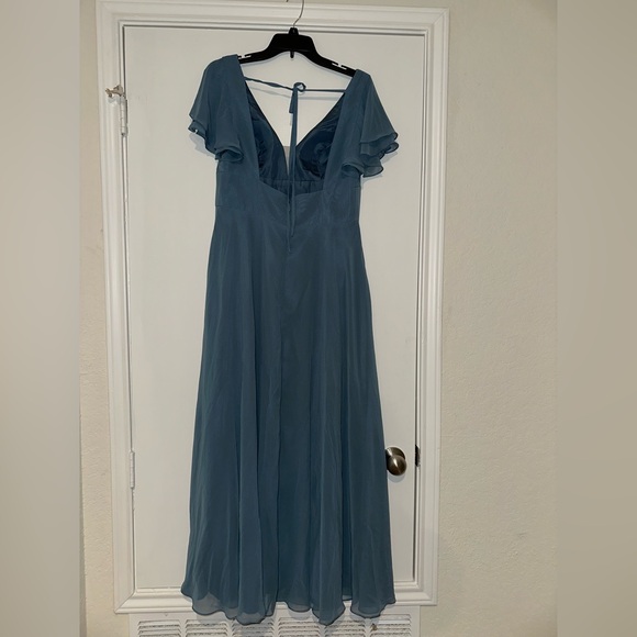 Azazie Ashika Twilight Blue Bridesmaid Dress 
Fits like a size 10 - Picture 2 of 6